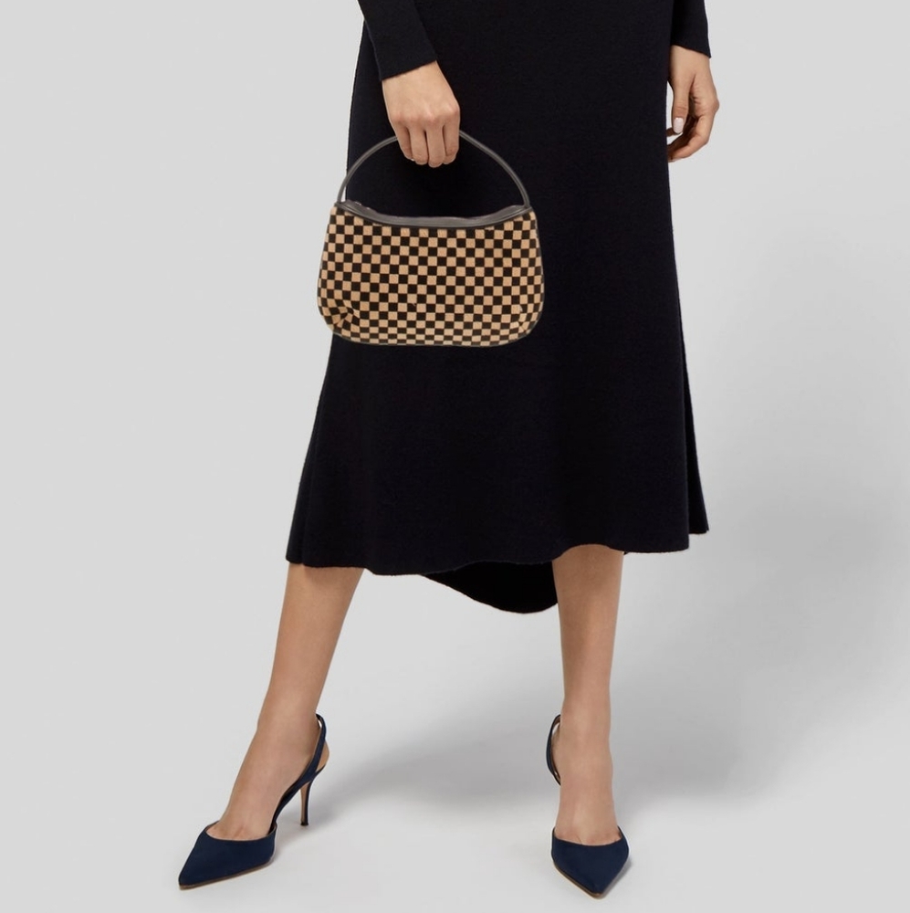Louis VuittonPonyhair Damier Sauvage Pochette Vintage